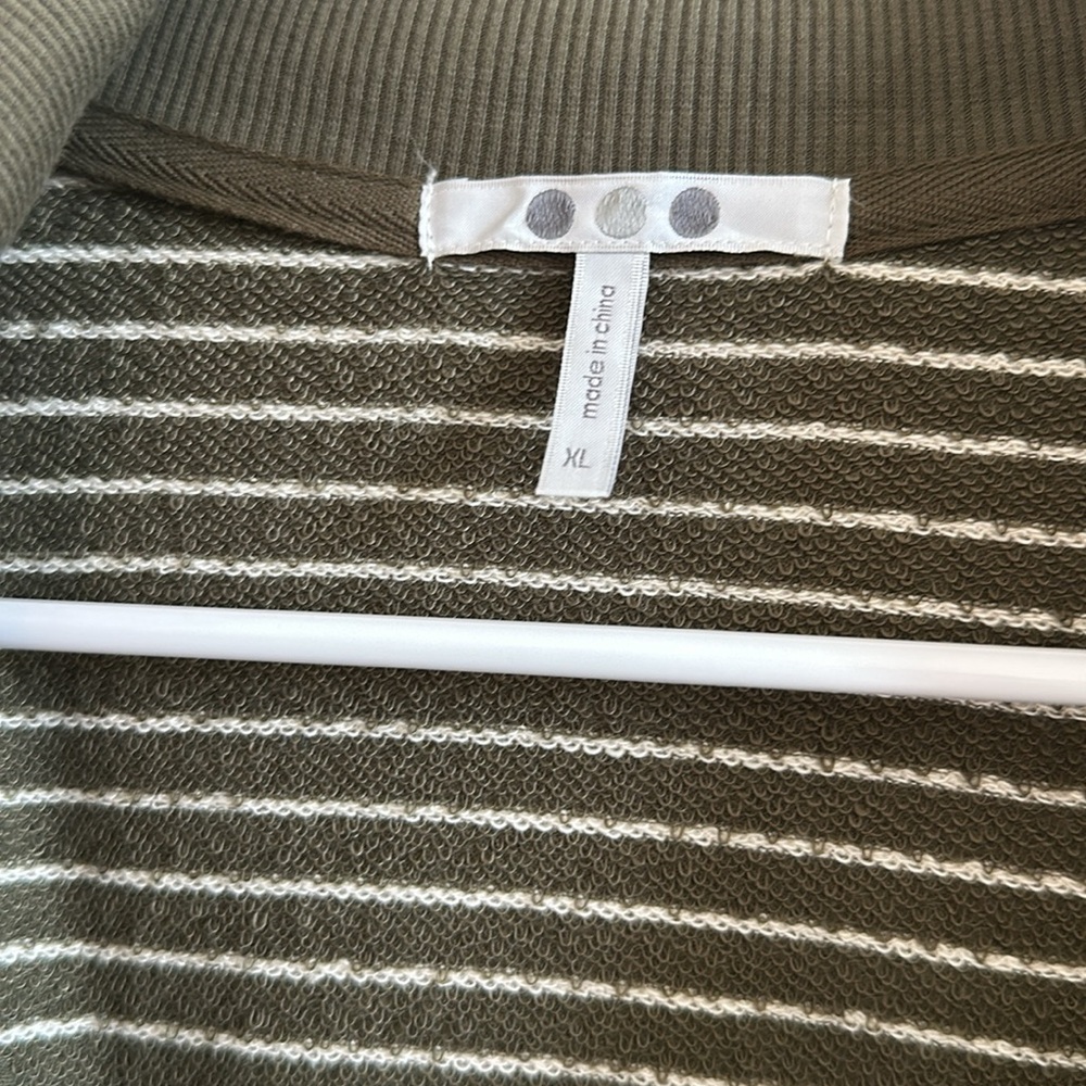 Striped Quarter-Zip Pullover - Picture 4 of 5